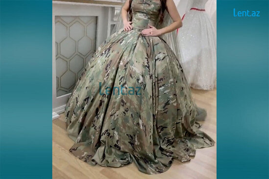 Azərbaycanda hələ belə gəlin paltarı GÖRMƏMİSİNİZ - FOTOLAR