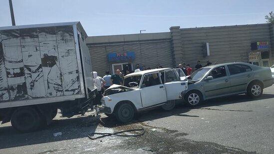 Dərnəgül yolunda dəhşətli qəza - FOTO