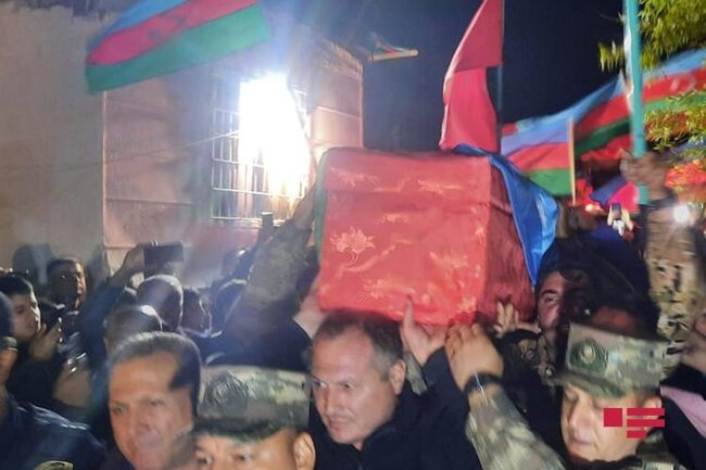 Şəhid leytenantımız dəfn edildi - FOTOLAR