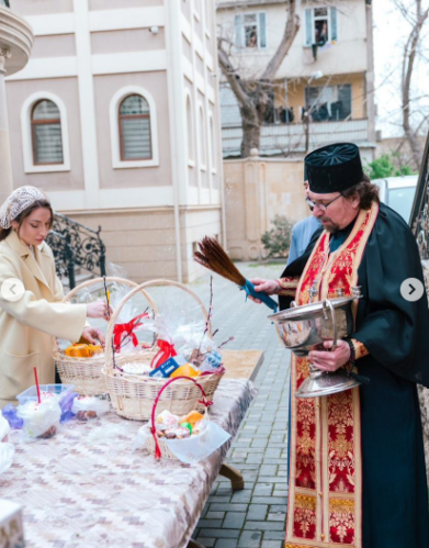 Alyona Əliyeva Pasxa bayramı münasibətilə paylaşım edib - FOTO