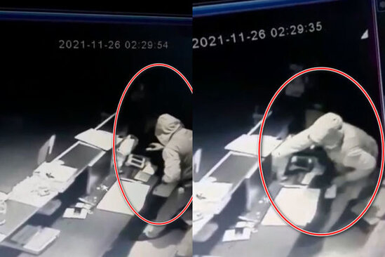 Azərbaycanda mağazadan oğurluq edən şəxs saxlanıldı - ANBAAN VİDEO