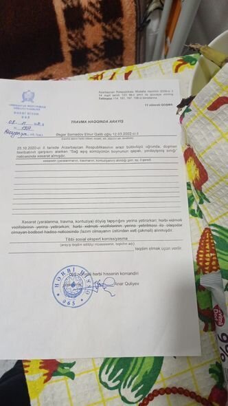 Vətən müharibəsi qazisi leykozdan əziyyət çəkir - FOTO