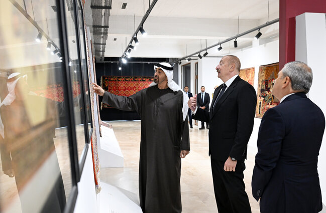 Prezidentlər Şuşada Milli Xalça Muzeyində - Fotolar - Yenilənib