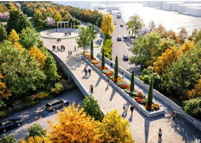 Bakıda yeni park salınır - Fotolar