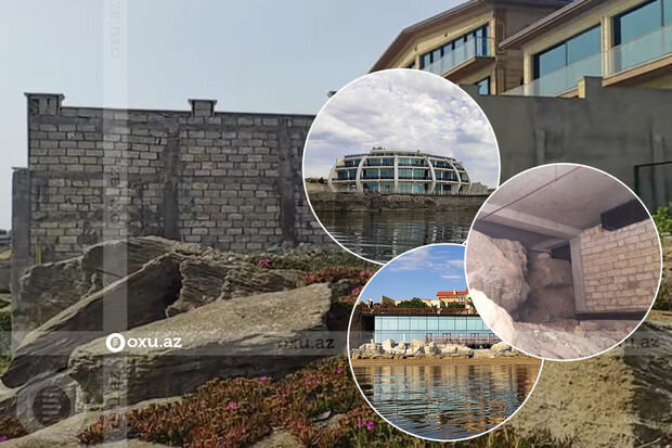 Buzovna sakinlərindən qayalıqda qanunsuz tikililərə ETİRAZ: "Ləpədöyəndə ev olar?" - FOTO