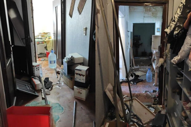 Bakıda çoxmərtəbəli binada partlayış: Xəsarət alan var - FOTO/VİDEO