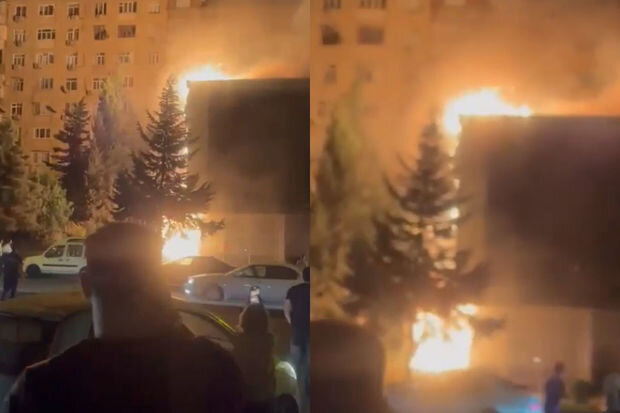 Bakının Xətai rayonunda yanğın söndürülüb - YENİLƏNİB + VİDEO