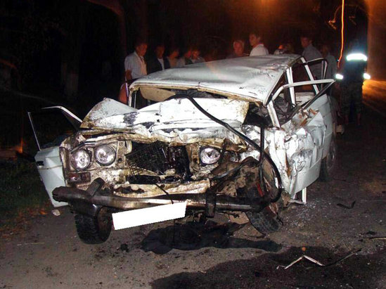 Qaxda ağır qəza: 4 yaralı