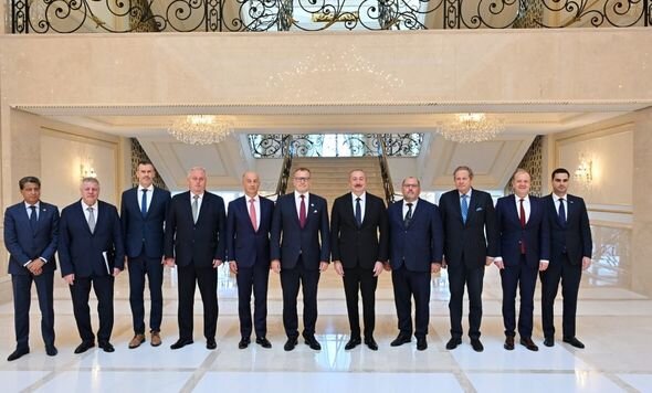 Prezident İlham Əliyev Slovakiya parlamenti sədrinin rəhbərlik etdiyi nümayəndə heyətini qəbul edib - FOTO