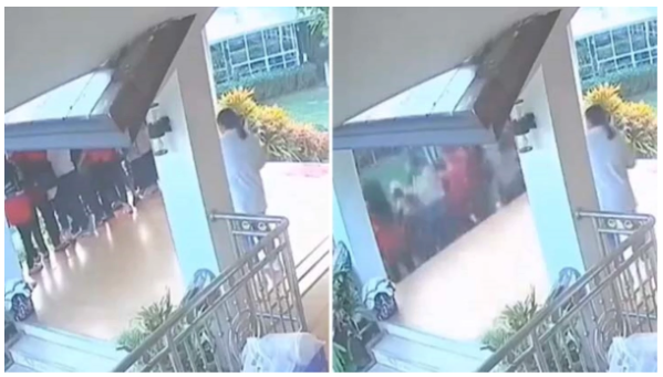 Selfi çəkdirən 13 qadının dayandığı eyvan çökdü - FOTO/VİDEO