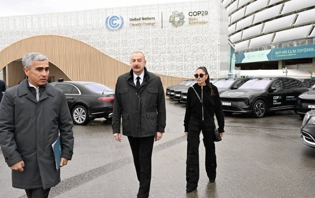 Prezident və xanımı Bakı Olimpiya Stadionunda - Fotolar