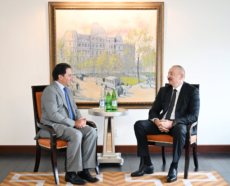 Prezident Nyu-Yorkda görüşlər keçirdi (FOTO)