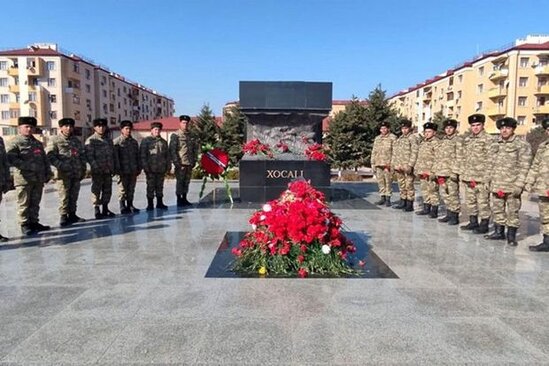 Azərbaycan Ordusunda Xocalı soyqırımının 31-ci ildönümü ilə əlaqədar silsilə tədbirlər keçirilib - VİDEO