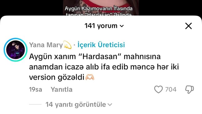 Rəqsanənin qızı: "Aygün Kazımova bu mahnı üçün anamdan icazə alıb" - FOTO