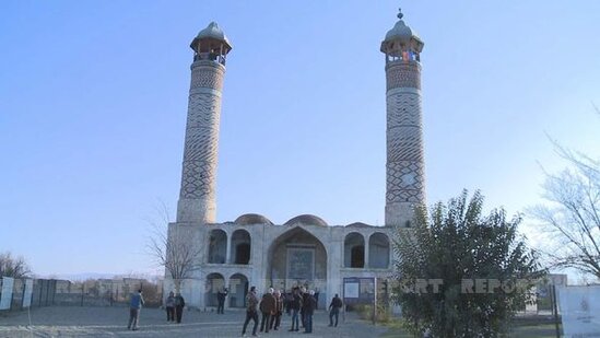 Ağdam Cümə məscidi bərpa edilir - FOTO