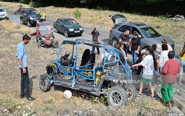 Qəbələdə qadın turistlər kvadrosikllə qəzaya düşdü - 4-nün vəziyyəti ağırdır