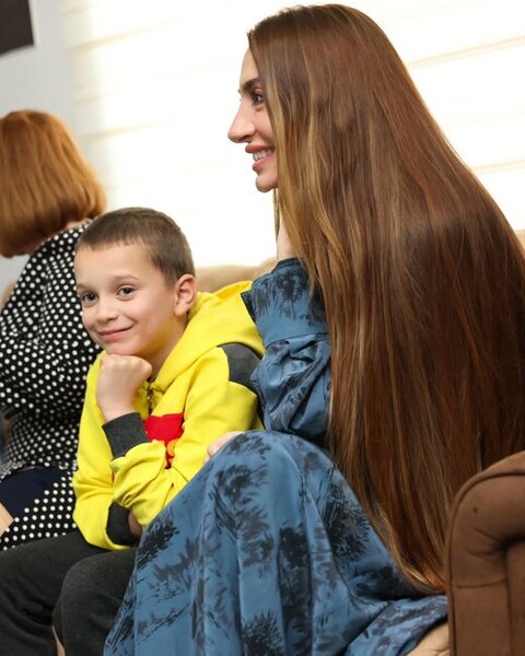 Leyla və Arzu Əliyevalar uşaqlarla bir arada - Fotolar