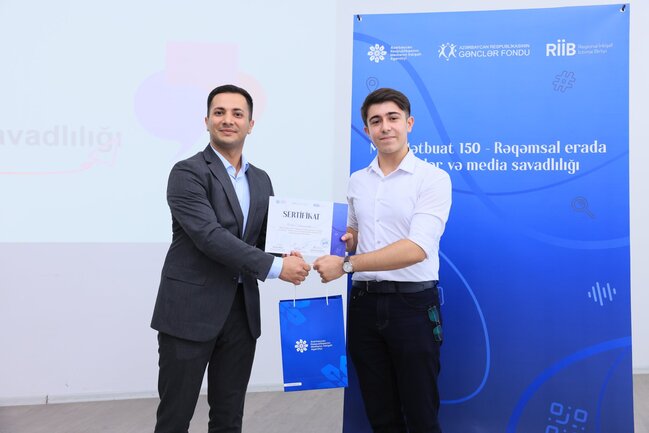"Milli Mətbuat 150 – Rəqəmsal erada gənclər və media savadlılığı" layihəsi çərçivəsində gənclərlə görüş keçirilib