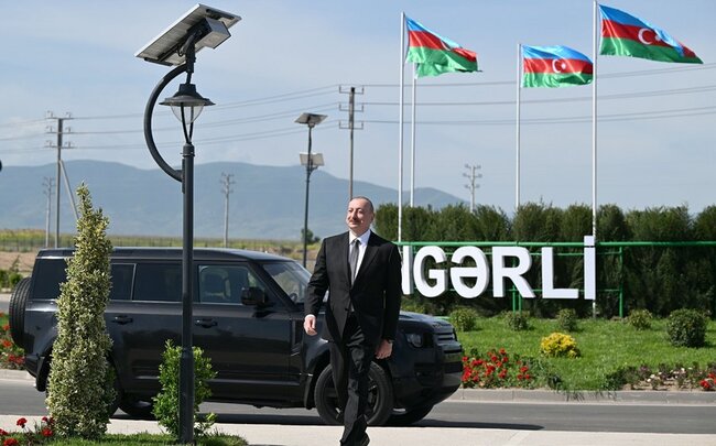 Prezident İlham Əliyev Ağdam rayonunun Kəngərli kəndinin birinci mərhələsinin açılışında iştirak edib