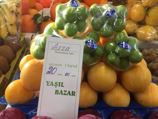 Azərbaycanda bir ədəd alça neçəyədir? - QİYMƏTLƏR + FOTO