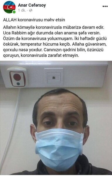 Bakıda tanınmış jurnalist və anası koronavirusa yoluxdu - VƏZİYYƏTİ AĞIRDIR - FOTO/VİDEO