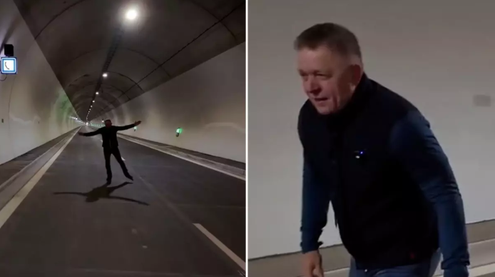 Baş nazirin yeni tunelin açılıçından öncə etdiyinə baxın! - VIDEO