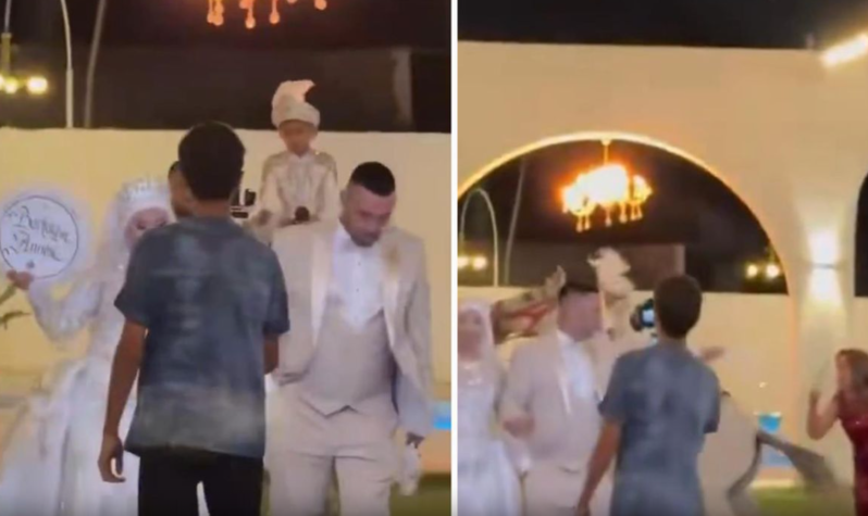 Sünnət toyunda qorxunc anlar: at uşağı belindən yerə atdı - VİDEO