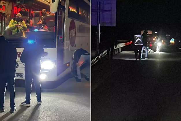 Avtobus sürücüsü polisə təslim oldu: Hadisə yerindən parçalanmış insan cəsədi tapıldı
