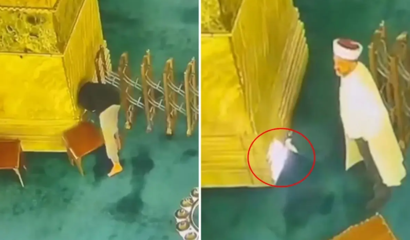 Ayasofya məscidini yandırmağa cəhd ediblər