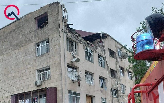Azərbaycanda yaşayış binasında partlayış - Ölənlər var+Video