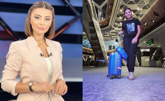 AzTV-nin aparıcısı ölkədən getdi - Fotolar