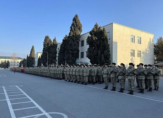 Azərbaycan Ordusunda andiçmə mərasimləri keçirilib