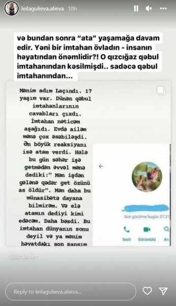 "Bundan sonra o "ata" yaşamağa davam edir"