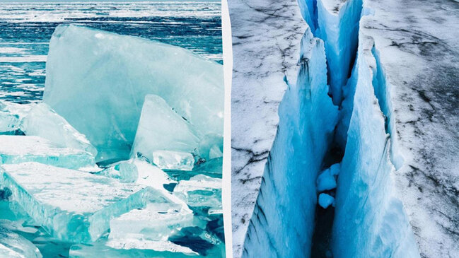 Görünməz təhlükə: Arktika buzundakı çatlar və duman iqlim "bombası" yaradır