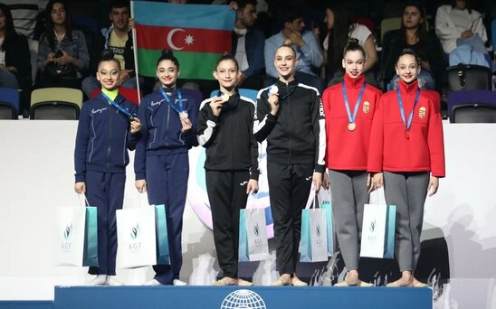 Azərbaycan gimnastları "AGF Trophy"də gümüş medal qazanıblar