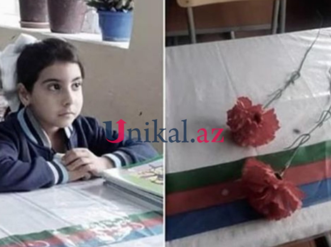 2-ci sinif şagirdi Nazlı FACİƏVİ ŞƏKİLDƏ ÖLDÜ - FOTO