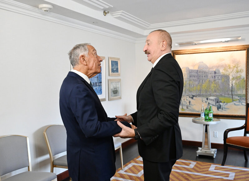 Prezident Nyu-Yorkda görüşlər keçirdi (FOTO)