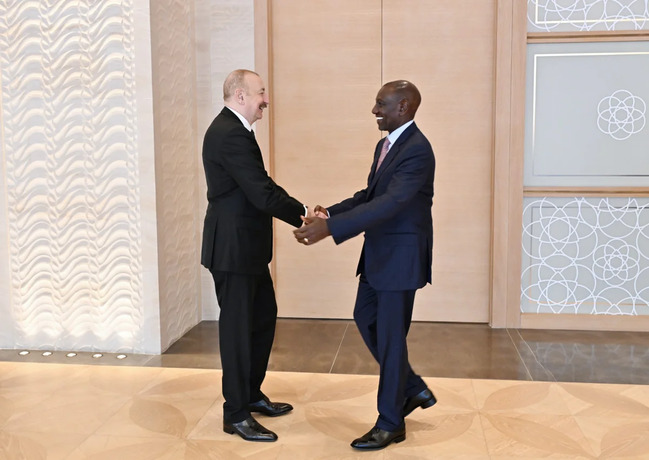 İlham Əliyev Keniya Prezidenti Uillyam Samoei Ruto ilə görüşüb - YENİLƏNİB+FOTO
