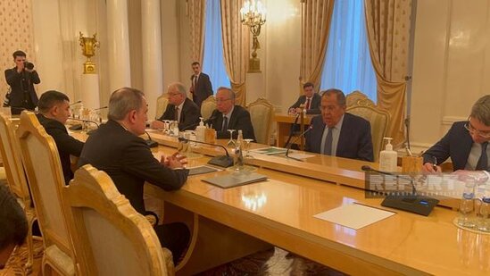 Moskvada Ceyhun Bayramovla Sergey Lavrov arasında görüş başlayıb - FOTO