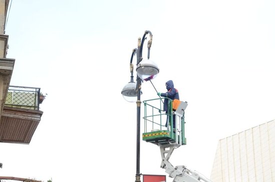 Bakıda 550 küçə dezinfeksiya edildi - FOTO