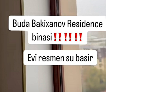 "Bakıxanov Residence" də evi su basıb - VİDEO