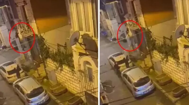 Özünü balkondan atdı, xəsarət aldı - VİDEO