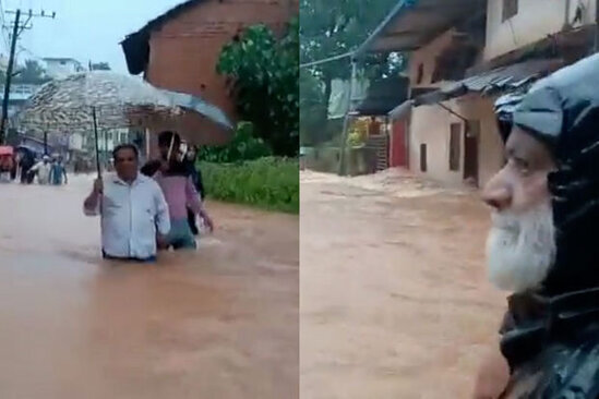 Hindistanda küçələri sel apardı: İnsanlar çarəsiz vəziyyətdə - VİDEO