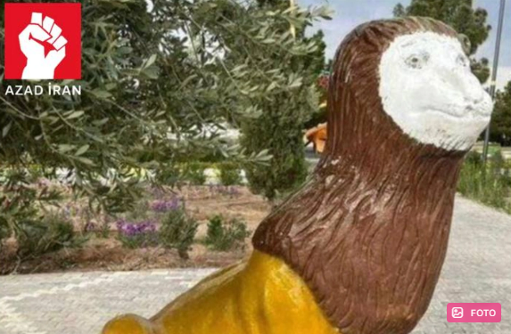 İranda eybəcər şir heykəli qınağa səbəb oldu