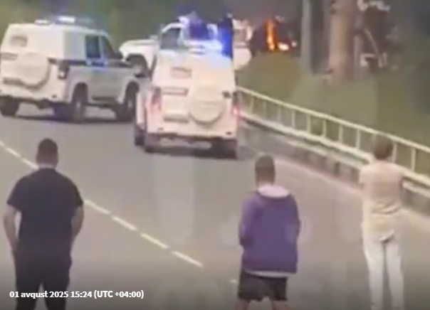 Polis saxlayanda özünü yandırdı