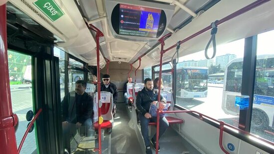 "BakuBus" avtobuslarında məsafənin gözlənilməsi qaydaları tətbiq edildi