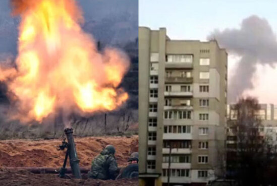 Şəhərlərin bombardmanı davam edir: Ölənlər var - VİDEO