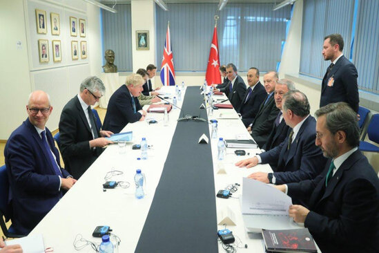 Ərdoğan Boris Consonla görüşüb