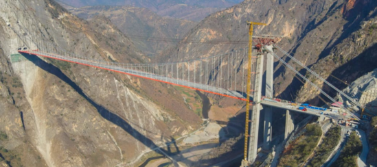 Çində rekord qıran asma körpü - FOTO