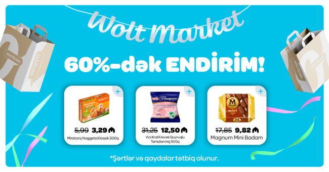 Wolt Market fəaliyyətini genişləndirməklə yanaşı sürət, davamlılıq və əlçatanlıq prinsiplərinə sadiqliyini gücləndirir